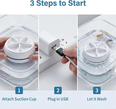 Portable Mini Ultrasonic Washing Machine