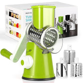 3-in-1 Vegetable Cutter – Multifunctional Rotary Drum Slicer