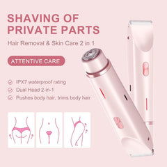 2 in 1 Dual Head Shaver Women