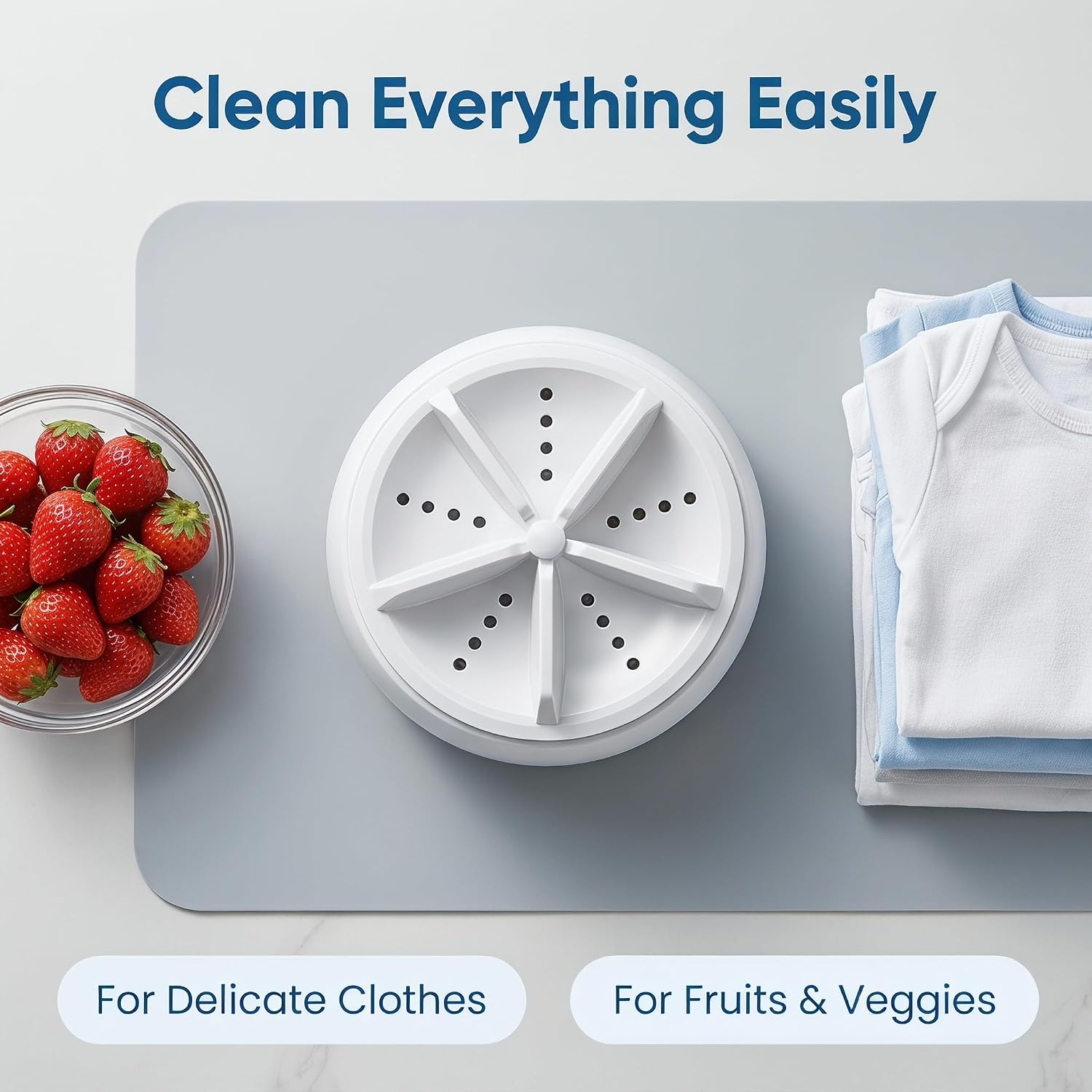 Portable Mini Ultrasonic Washing Machine