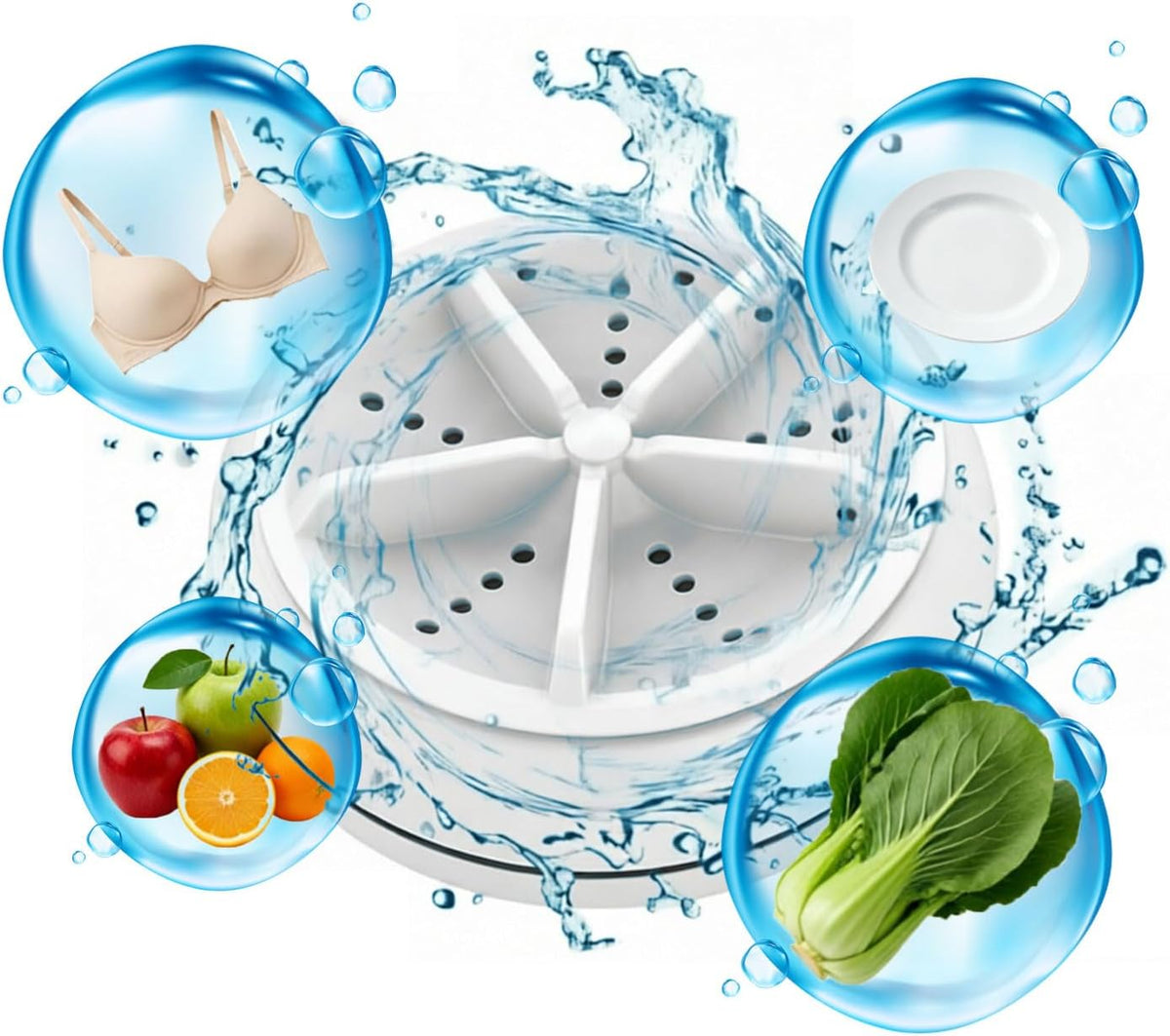 Portable Mini Ultrasonic Washing Machine
