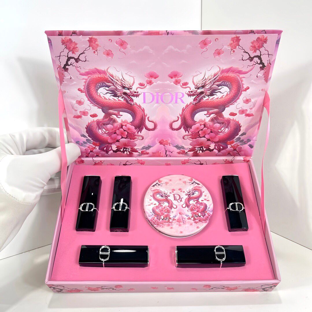 Dior Lipstick 5-Piece Set – 5 Unique Shades, 5 Exquisite Box Designs