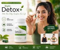 Detox Right – Premium Plant-Powered Herbal Cleanse with 100% Organic Ingredients for Daily Health Support